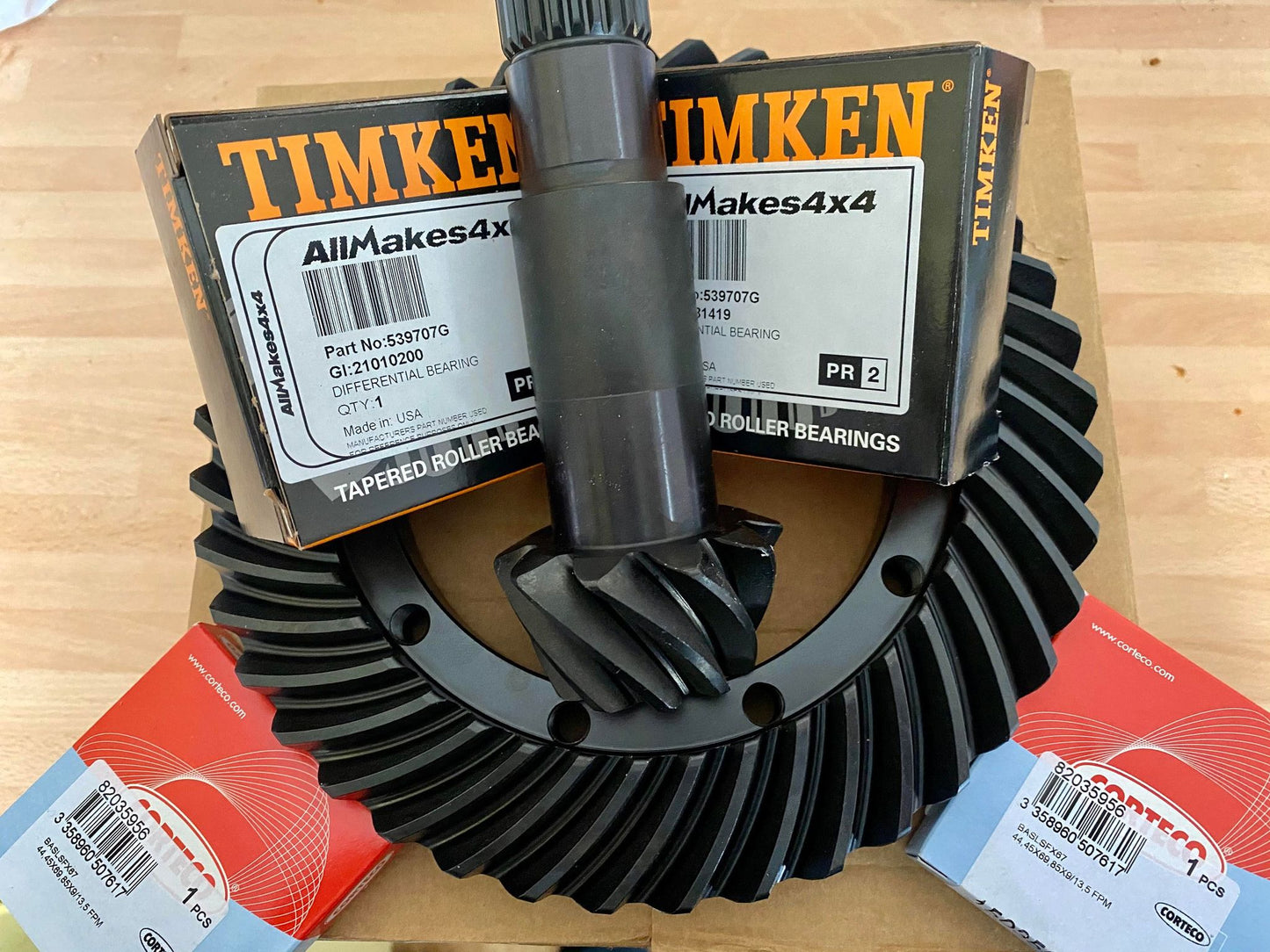KAM542 KAM 4.1:1 CROWN WHEEL & PINION REAR (LONG NOSE DIFF) DEF/D1/D2/RRC