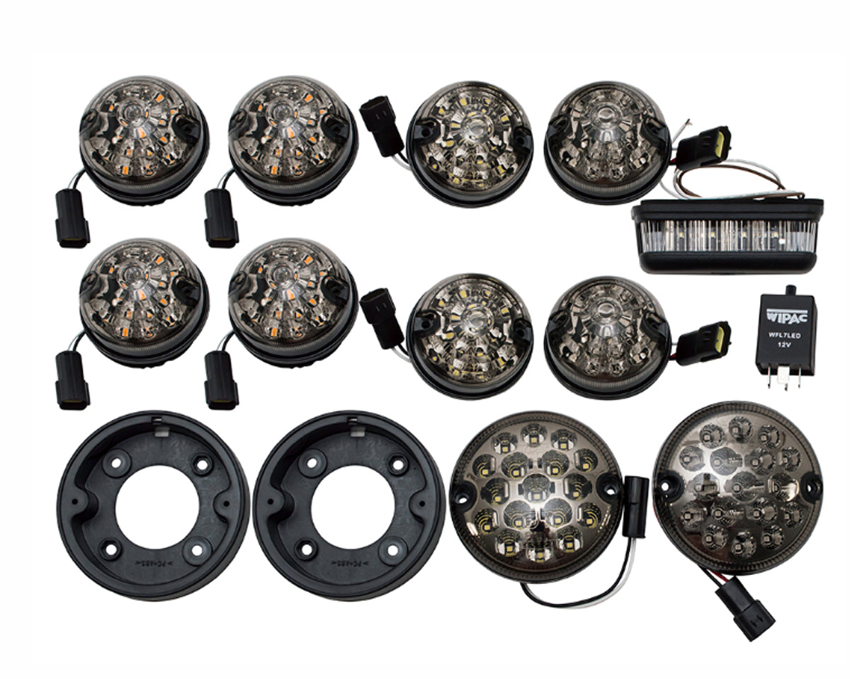 GL1577SM LED 73MM FULL LIGHT KIT SMOKED - DEFENDER - SERIES 2 & 3