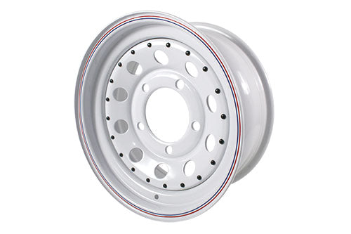 GRW004 WHITE MODULAR 7x16 STEEL ROAD WHEEL - DEF - D1 - RRC