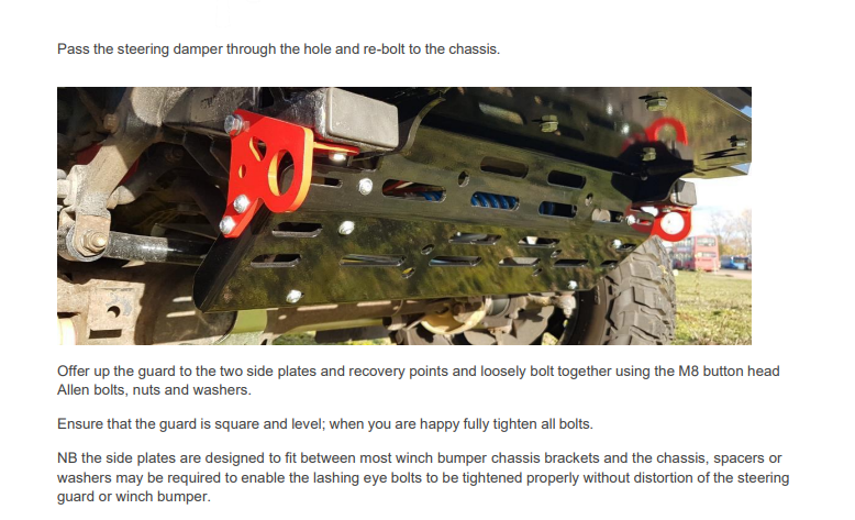 TF0016 TF ALUMINIUM SKELETON STEERING GUARD RHD & LHD - ALL DEFENDERS