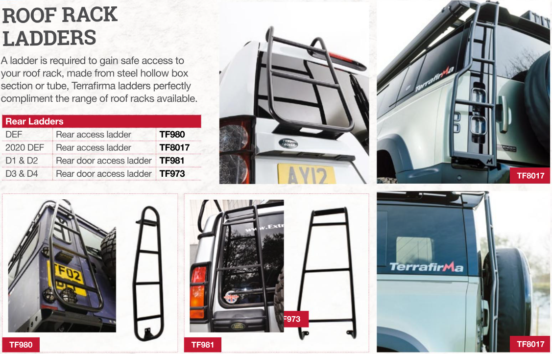 TF8017 TERRAFIRMA REAR ACCESS LADDER 2020- DEFENDER