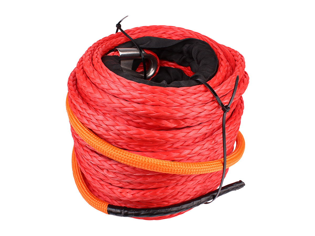 TF3344 TERRAFIRMA 50M RED SYNTHETIC WINCH ROPE FOR THE TWIN MOTOR WINCH