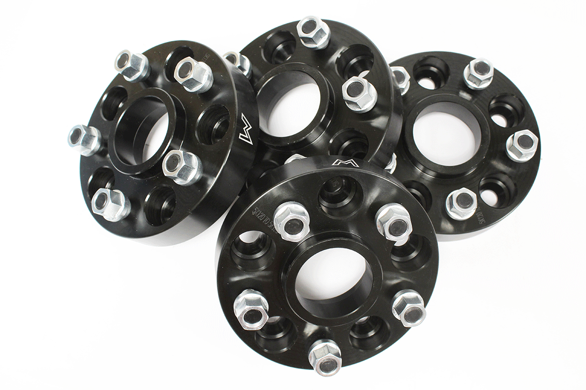TF302B WHEEL SPACERS 30MM SET OF 4 - BLACK - D2/P38