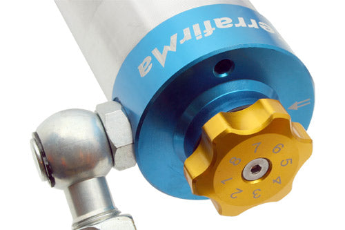 TF485LH 8 STAGE ADJUSTABLE REMOTE RESERVOIR+5" SHOCK- REAR L/H SIDE D2