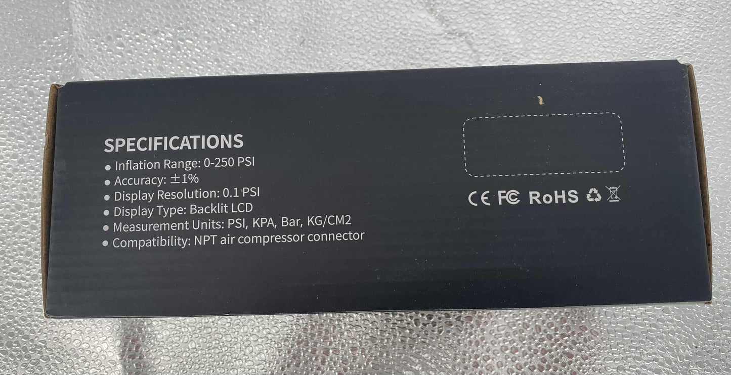TF2941 TERRAFIRMA TYRE INFLATOR PRESSURE GAUGE