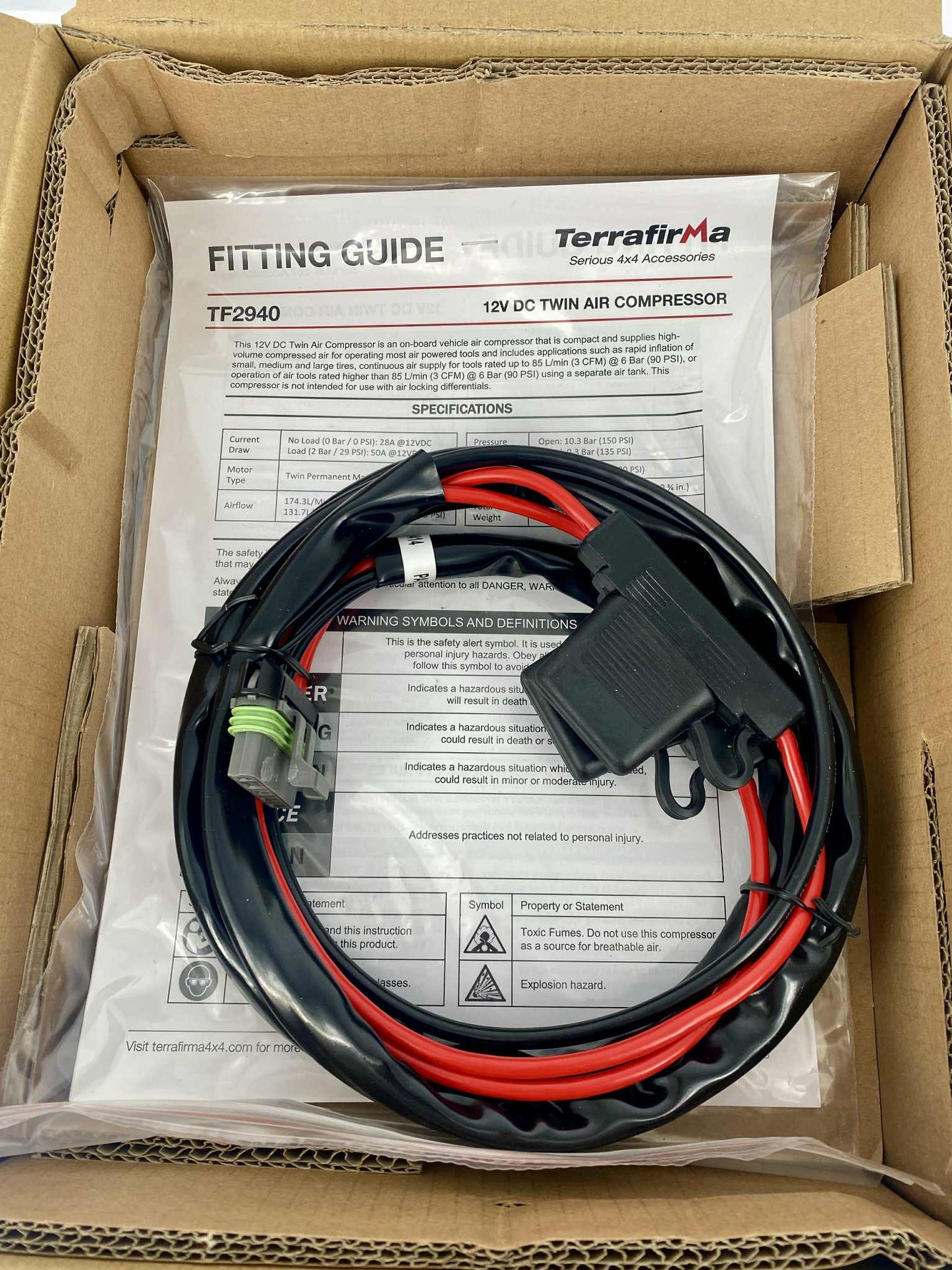 TF2940 TERRAFIRMA TWIN ONBOARD 12V COMPRESSOR