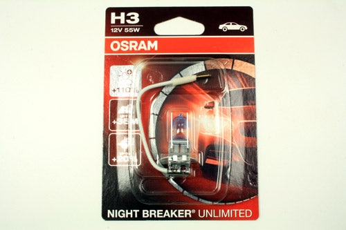 64151NBU-01B OSRAM NIGHT BREAKER® UNLIMITED H3 SINGLE BLISTER PACK