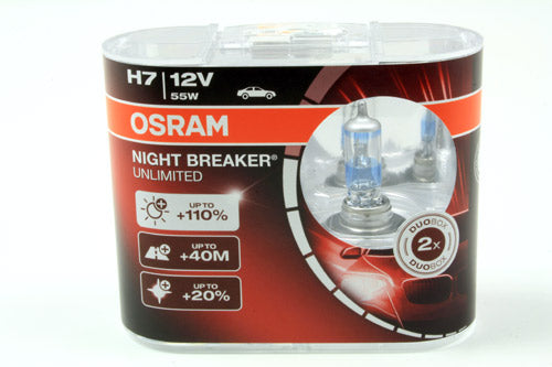 64210NBU-HCB OSRAM NIGHT BREAKER® UNLIMITED H7 TWIN BULB DUO PACK