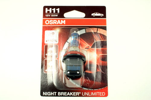 64211NBU-01B OSRAM NIGHT BREAKER® UNLIMITED H11 SINGLE BULB BLISTER PACK