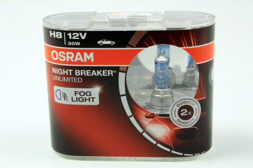 64212NBU-HCB OSRAM NIGHT BREAKER UNLIMITED H8 TWIN BULB BLISTER PACK