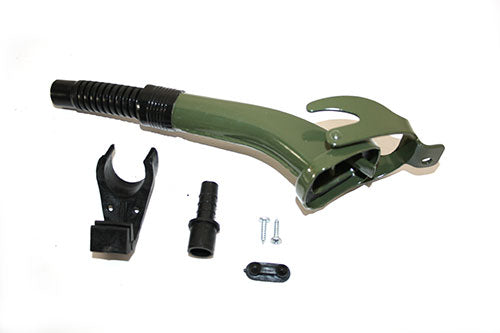 GE1002 PLASTIC NOZZLED SEMI FLEXIBLE JERRY CAN SPOUT - KHAKI (GREEN)