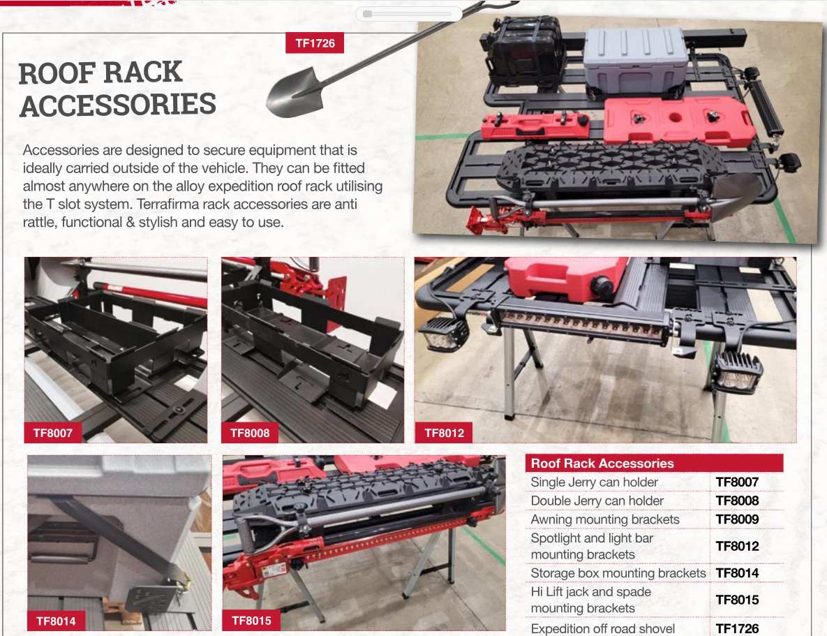 TF8015 TERRAFIRMA HILIFT JACK AND SPADE MOUNTING KIT