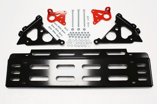 TF0017 TF BLACK ALUMINIUM SKELETON STEERING GUARD RHD &amp; LHD - ALL DEFENDERS