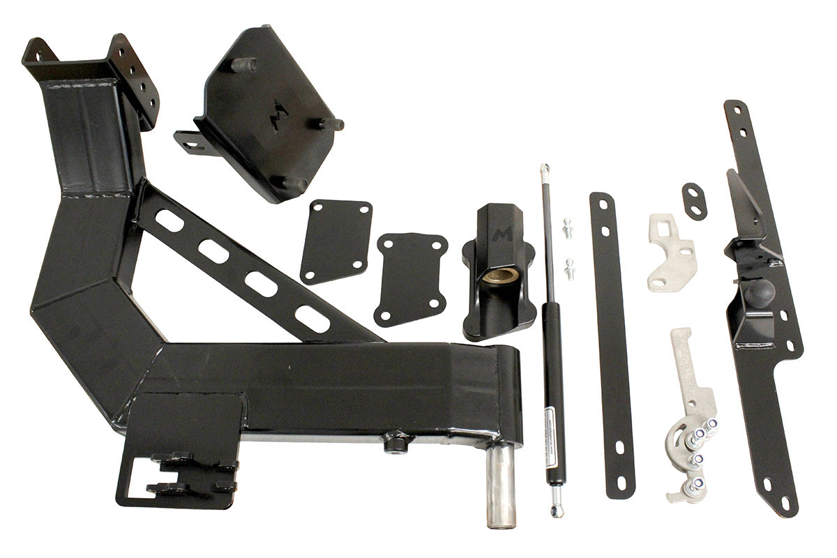 TF059 TERRAFIRMA CHASSIS MOUNTED SINGLE ARM SPARE WHEEL CARRIER 90/110