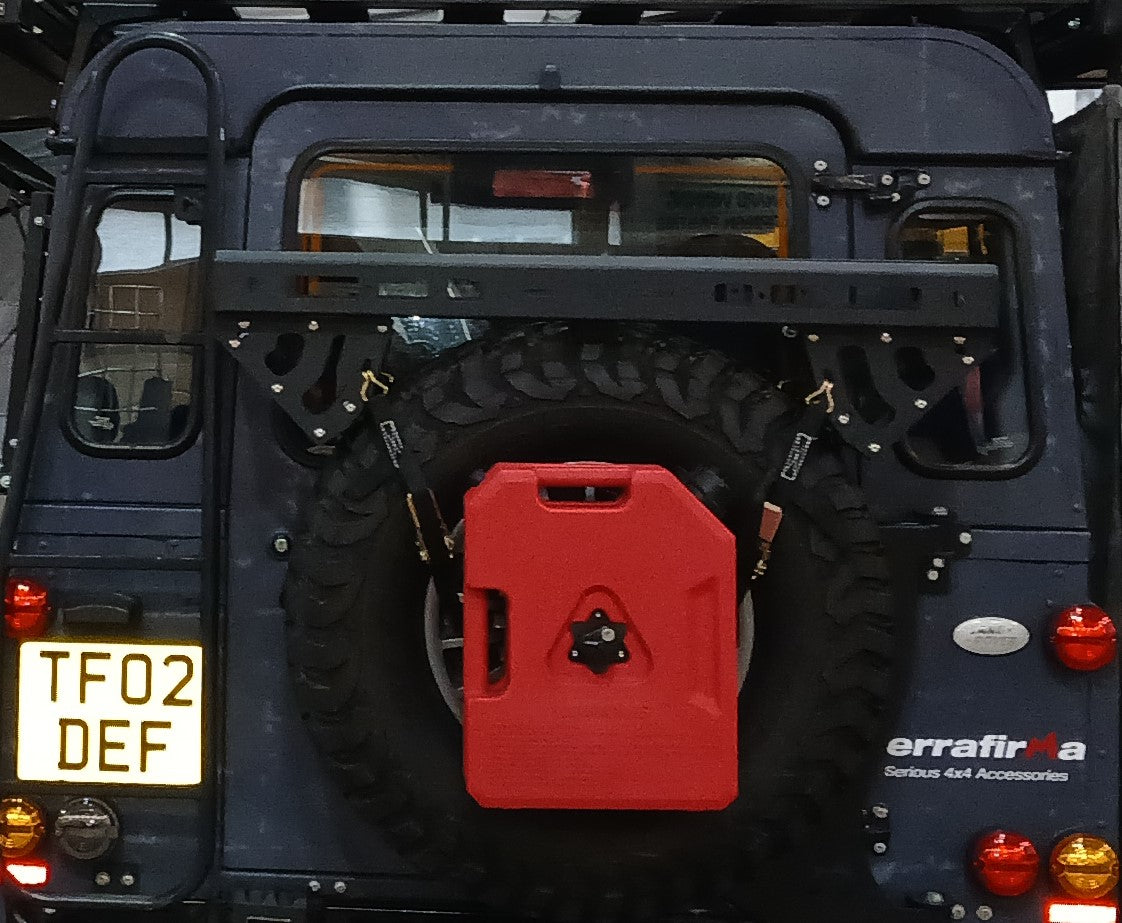 TF065 TERRAFIRMA SPARE WHEEL MOUNTED LUGGAGE RACK