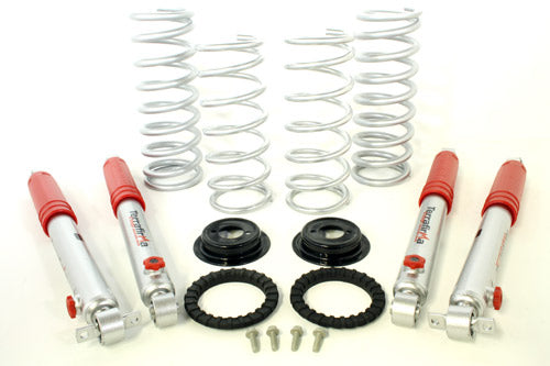 TF260 TF AIR TO COIL CONVERSION KIT. +2" HEAVY LOAD SPRINGS & 4 STAGE ADJ SHOCKS - D2