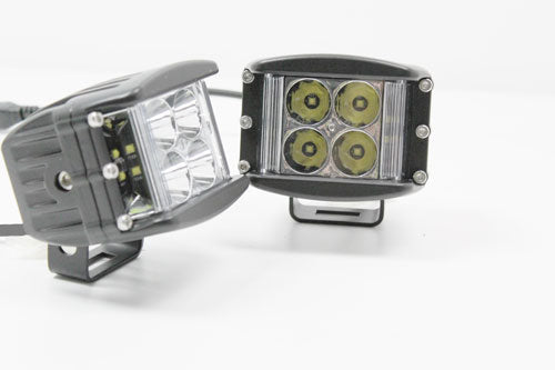 TF716 WILDERNESS LIGHTING PAIR OF COMPACT 8 SIDE SHOOTER SPOT BEAM LED LIGHTS