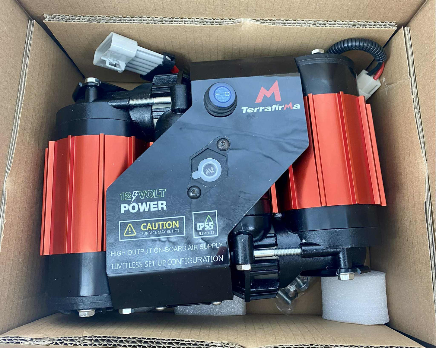 TF2940 TERRAFIRMA TWIN ONBOARD 12V COMPRESSOR