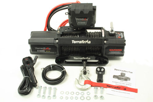 TF3301 A12000 WINCH - SYNTHETIC ROPE WIRELESS + CABLE REMOTE CONTROL