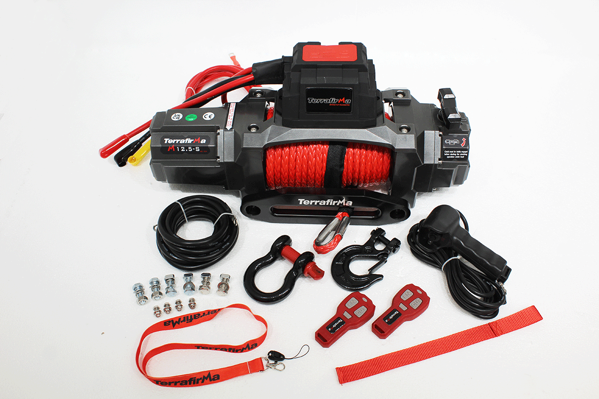 TF3320 M12.5S 12v ELECTRIC WINCH - SYNTHETIC ROPE & REMOTE CONTROL